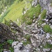 am Ausstieg, unten erkennbar der Königsweg, der zurück nach Obermaiselstein führt