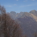 Dal Monte Faié verso la Val Grande: Cima Pedum e Cima Sasso.