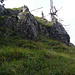 Beslerkopf Gipfelkreuz nochmal im Abstieg 