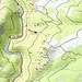 Karte mit der eingezeichneten Route und den Namen der Felsen (Kartengrundlage: opentopomap.org).
