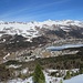 Schöner Blick nach St. Moritz mit Lej da San Murezzan