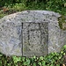 Lo stemma del Comune di Imbersago inciso su questa roccia.