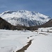 Bei Beginn der Skitour habe ich einen schönen Blick zum Monte Vago.