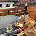 Improvisiertes Nachtessen auf der Terrasse beim Cheval Blanc in Nods.<br /><br /><br />