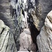 Immer tiefer hinunter in die Schlucht.