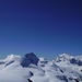 Strahlhorn, Rimpfischhorn, Monte Rosa und Lyskamm vom Gipfel