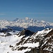 Blick über das Ferdenrothorn zum Mont Blanc