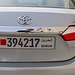 Tag 6 (6.5.):<br /><br />Bahrainisches Nummernschild, so eines habe ich noch nie in Europa gesehen :-)