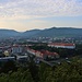 Aussichtspunkt Červený vrch - vyhlídka, Blick zum Schloss Děčín