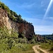 Die oberste Felswand des Vatterbruchs.