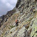 avvicinamento al canalone che porta in vetta al Monte Torrione