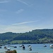 Boote an den Bojenplätzen in Wangen und der Schweizer Seerücken