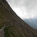 Der Weg zum Col de Jaman ist anfangs noch relativ schmal und interessant (knapp T3 an manchen Stellen)