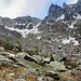 Salita verso Rifugio Benigni, bisogna puntare al canale (segnato)