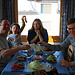 Frühstück mit der Familie vom Bruder vor dem Skitag! :-)