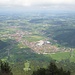 Blick vom Gipfel des Breitenbergs hinunter nach Pfronten.