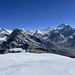 Panorama im Abstieg vom Mera Central Peak. Ausschnitt vom Everest bis zum Chamlang