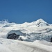 Der schöne Gletschergipfel des Mera Peak vom Pass Mera La aus im Zoom
