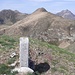 Cippo di confine sul Motto della Tappa/Cima Verta 2078 mt