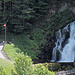 Der bekannte Wasserfall in Jaun
