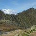  il Monte Rosa sopra il passo del Riale, Corno di Scarpignano a destra