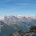 Corona di Redorta (2.804 m): Berner Alpen mit Finsteraarhorn und Schreckhorn