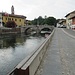 A Boffalora Ticino ho superato il ponte visibile in centro foto girando a destra per cominciare la lunga risalita del Naviglio Grande, seguendo anche qui la bella pista ciclabile.