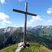 Am Gipfel des Hohen Schrofen (2127m)