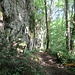 Scheibenfelsen bei Häusern
