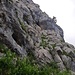 Blick in die Aufstiegsroute