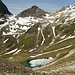 salendo sopra il lago Suvretta