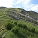 Blick vom Col de la Sellive auf den steilen Osthang
