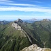 Blick zu anderen bekannten Gipfeln im Massif de Bauges