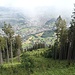 Blick hinunter auf die Letze