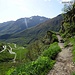 Blick auf die Passstrasse zum Oberalppass