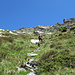 in salita verso la selletta Q 2250 m