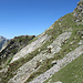 traverso verso la selletta Q 2250 m
siamo passati a monte dell'evidente placca che precede la selletta