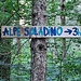 <b>Parcheggiata l’auto a valle della strada principale, in Via al Salécc, in uno spiazzo nel bosco golenale, alle 7:25 mi incammino seguendo le indicazioni di un segnavia artigianale per l’Alpe Soladino. </b>