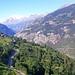Entre Visp et Visperterminen. Au fond le Weisshorn, bien blanc ces jours-ci. 