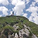Stahlseil zum Gipfel des Rossalpelispitz