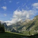 Die Restwolken am Alpstein - leider verzogen sie sich nicht wie angekündigt