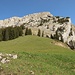 Blick von der Alp Birchboden zum späteren Abstieg vom Widderfeld