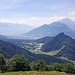 Blick über die Luzisteig ins Churer Rheintal