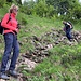 eher ruppig der Abstieg im unteren Bereich der Chrinde