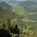 Blick Richtung Sedrun mit Oberalpstock am Horizont