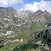 In basso gli alpeggi dell'Alpe Zarìa
