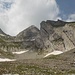 Rückblick auf den steilen Teil des Abstiegs