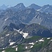 Kälbelespitze, Rosszähne, Urbleskarspitze und Parseierspitze.