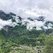 Nochmals der schöne wolkenverhangene Blick ins Val Bregaglia.