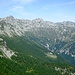 die Gipfel meiner vorherigen Tour: Pizzo di Madei, Pizzo di Porcaresc und Pizzo della Cavegna - unten rechts die Alpe Arena mit unserer Hütte